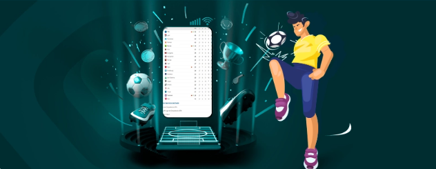 smartphone tema futebol boneco jogador